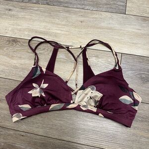 Athleta Aqualuxe Floradora Bikini Top